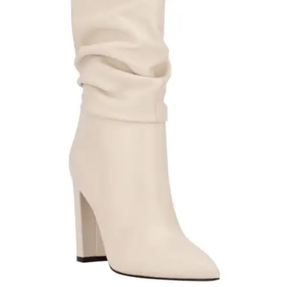 Marc Fisher LTD Gomer Slouch Boot (Women) 10M, IVORY
